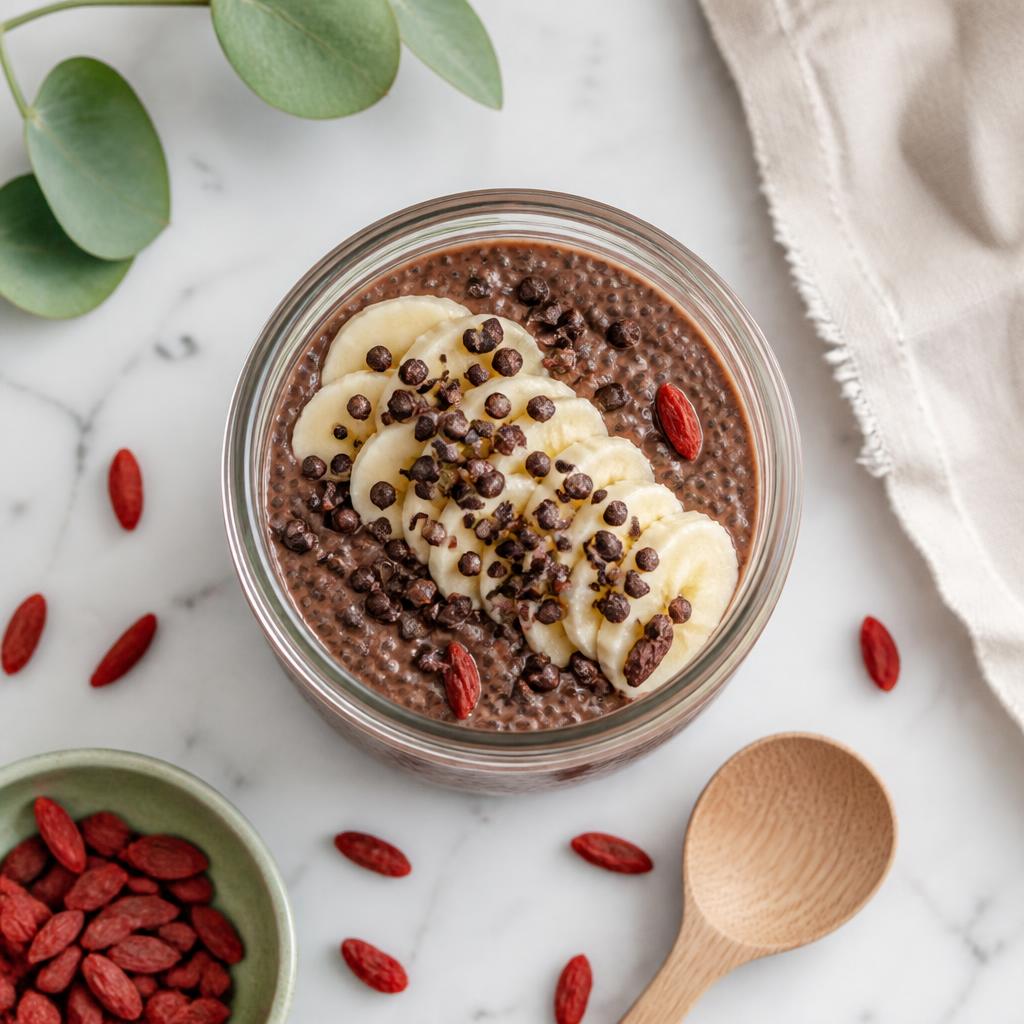 Chia Pudding choco banane
