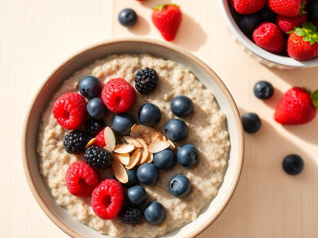 Porridge de sarrasin aux graines de chia & fruits rouges