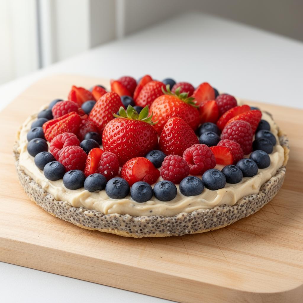 Tarte aux fruits rouges sans cuisson
