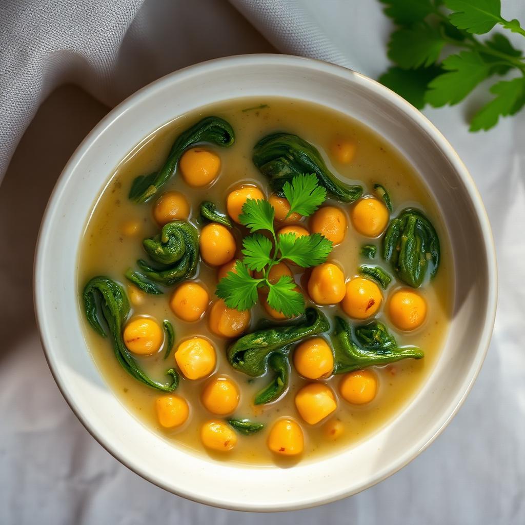 Curry de pois chiches & épinards